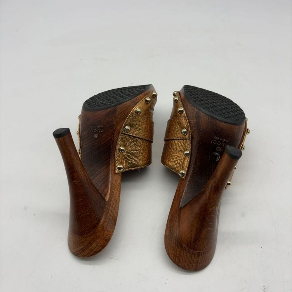 Gucci Wooden Platform Sandals - Picture 6 of 6